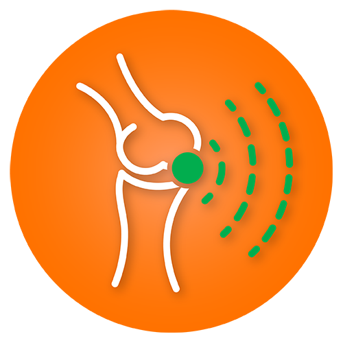 Mild joint inflammation & swelling